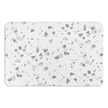 Gray 15.35 In. X 23.62 In. Terrazzo Stone Non Slip Bath Mat